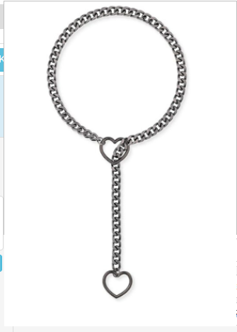 Heart Slide Stainless Necklace