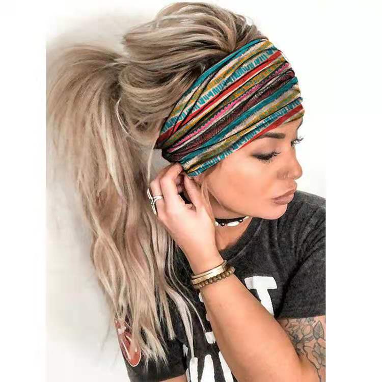 Elegant Floral Yoga Hair Band