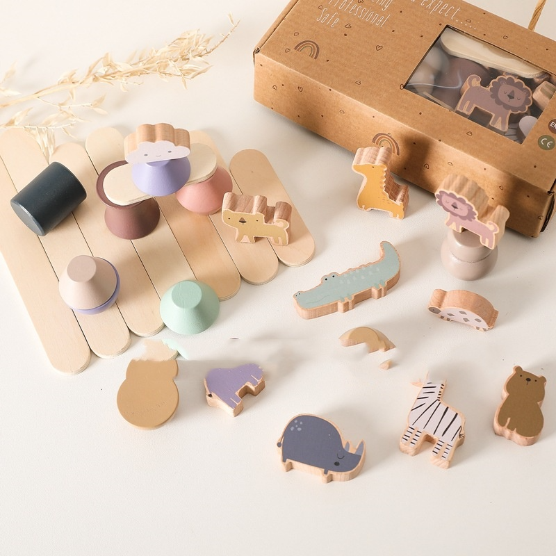 Montessori Creature Stack & Balance Game