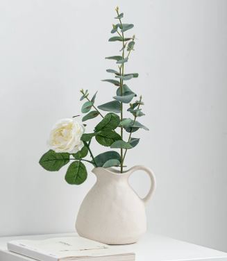 Classic White Ceramic Vase