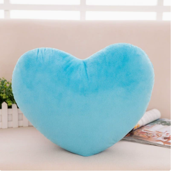 Charming Blue Heart Pillow