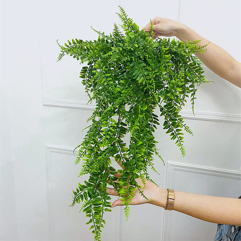 Faux Fern Rattan Wall Decor