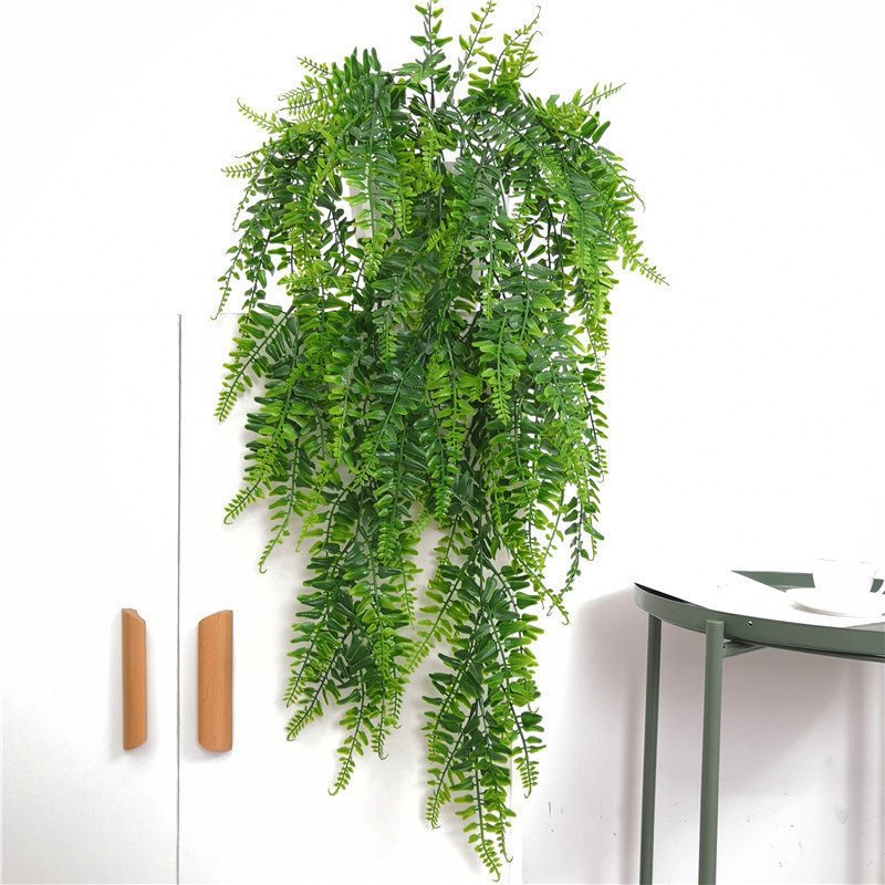 Faux Fern Rattan Wall Decor