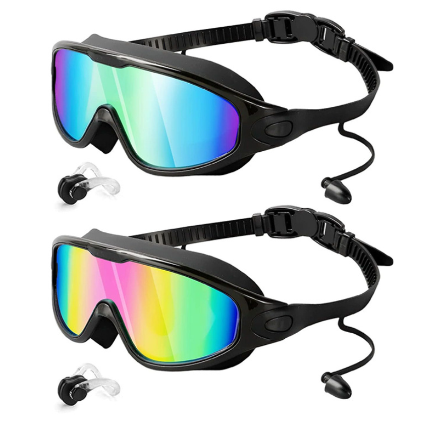 Large Frame Leakproof Swim Goggles