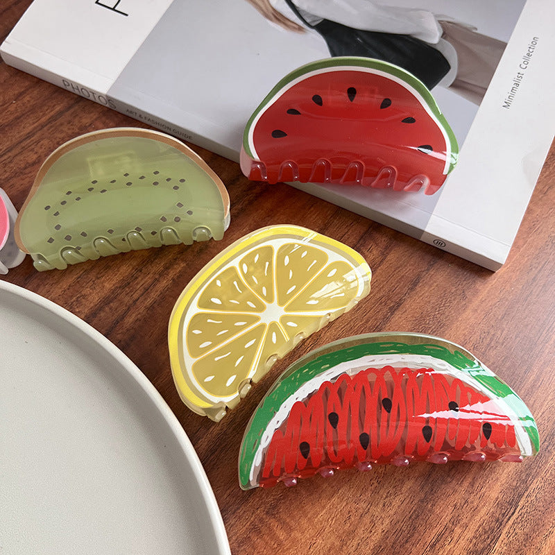 Fruity Acrylic Summer Hair Claw