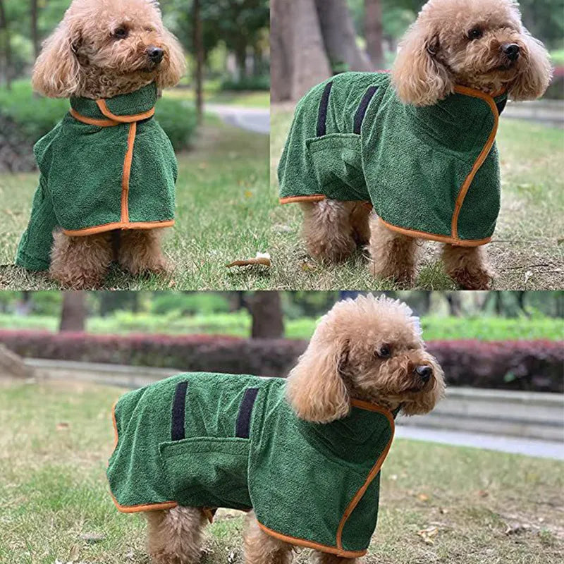 Puppy Quick-Dry Bathrobe