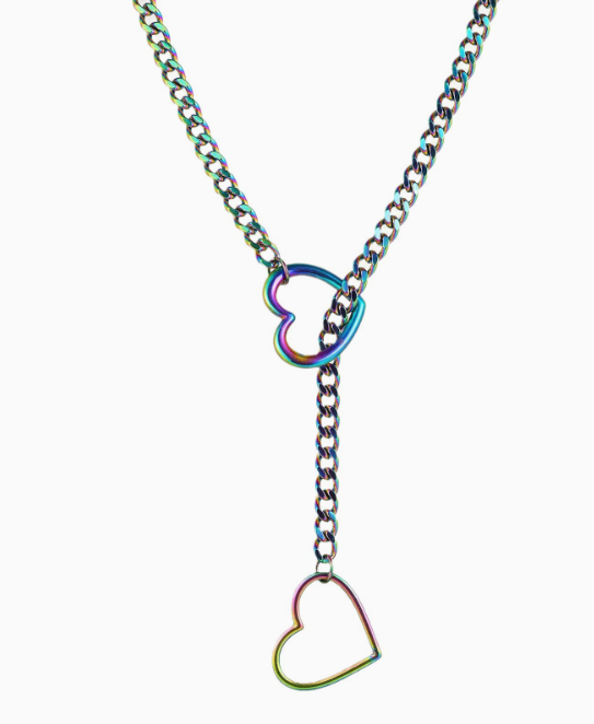 Heart Slide Stainless Necklace