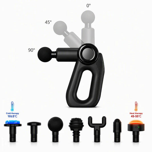 Custom Logo 39W Brushless Percussion Deep Tissue Muscle Massager Gym Sports Heated and Cold Therapy Massage Gun for Athlete