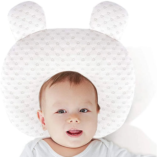 100% Cotton Cover Baby Styling Pillow Breathable Multi-Use Portable Feeding Pillow for Toddlers Bed Pillows with Sweat Control