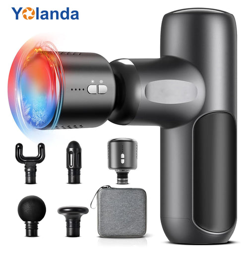 2025 Hot Seller Cordless Heat and Cool Therapy Massage Professional 13kgf Torque Vibration Electric Heat Massage Gun