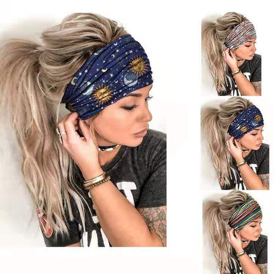 Elegant Floral Yoga Hair Band