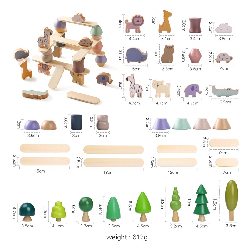 Montessori Creature Stack & Balance Game