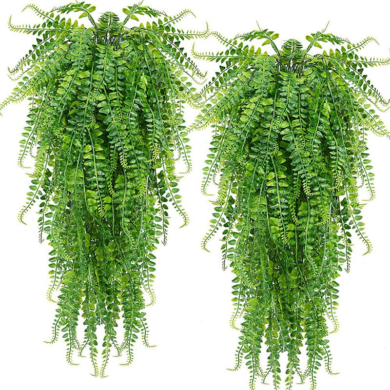 Faux Fern Rattan Wall Decor