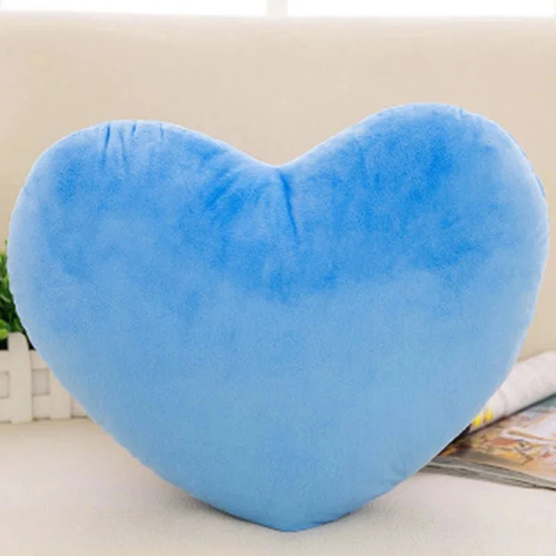 Charming Blue Heart Pillow