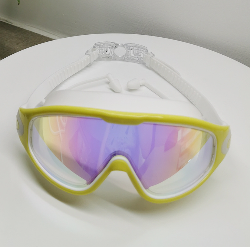 Large Frame Leakproof Swim Goggles