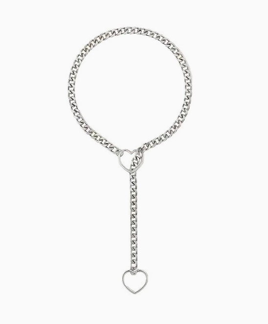 Heart Slide Stainless Necklace