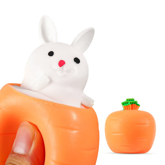 Charming Bunny Carrot Squeeze Toy