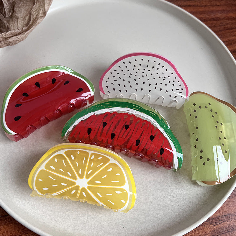 Fruity Acrylic Summer Hair Claw