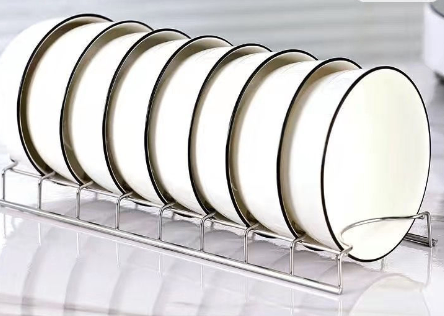 Sleek Stainless Dish Organizer