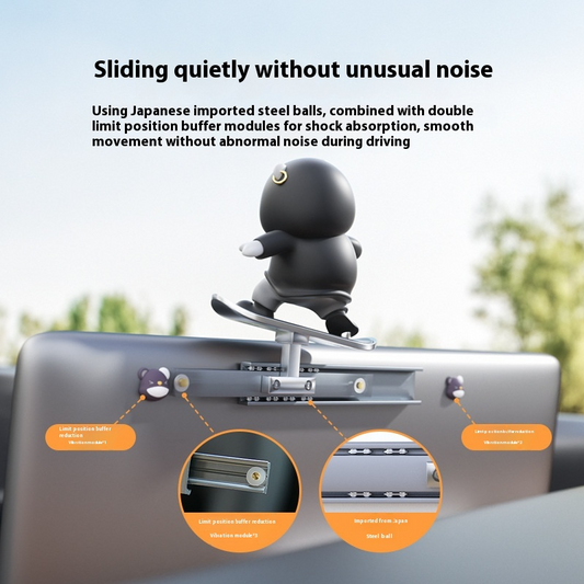 Playful Bear Car Dashboard Accessory