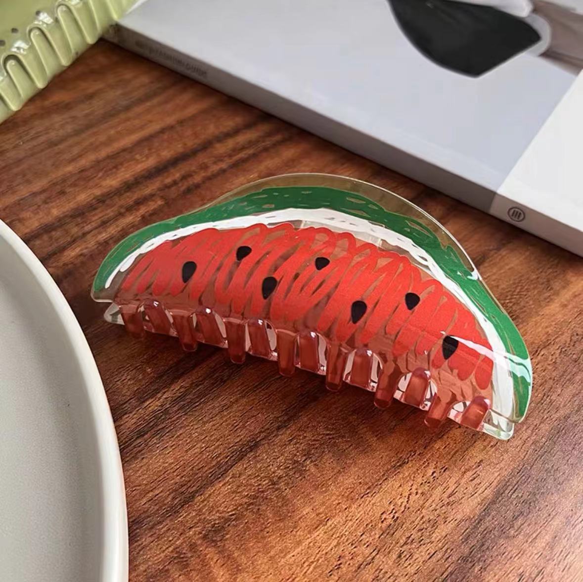 Fruity Acrylic Summer Hair Claw