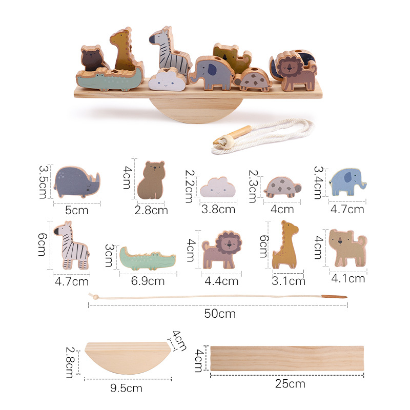 Montessori Creature Stack & Balance Game