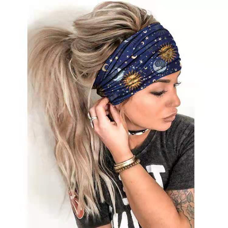 Elegant Floral Yoga Hair Band