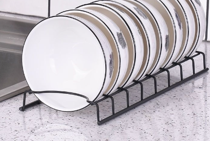 Sleek Stainless Dish Organizer