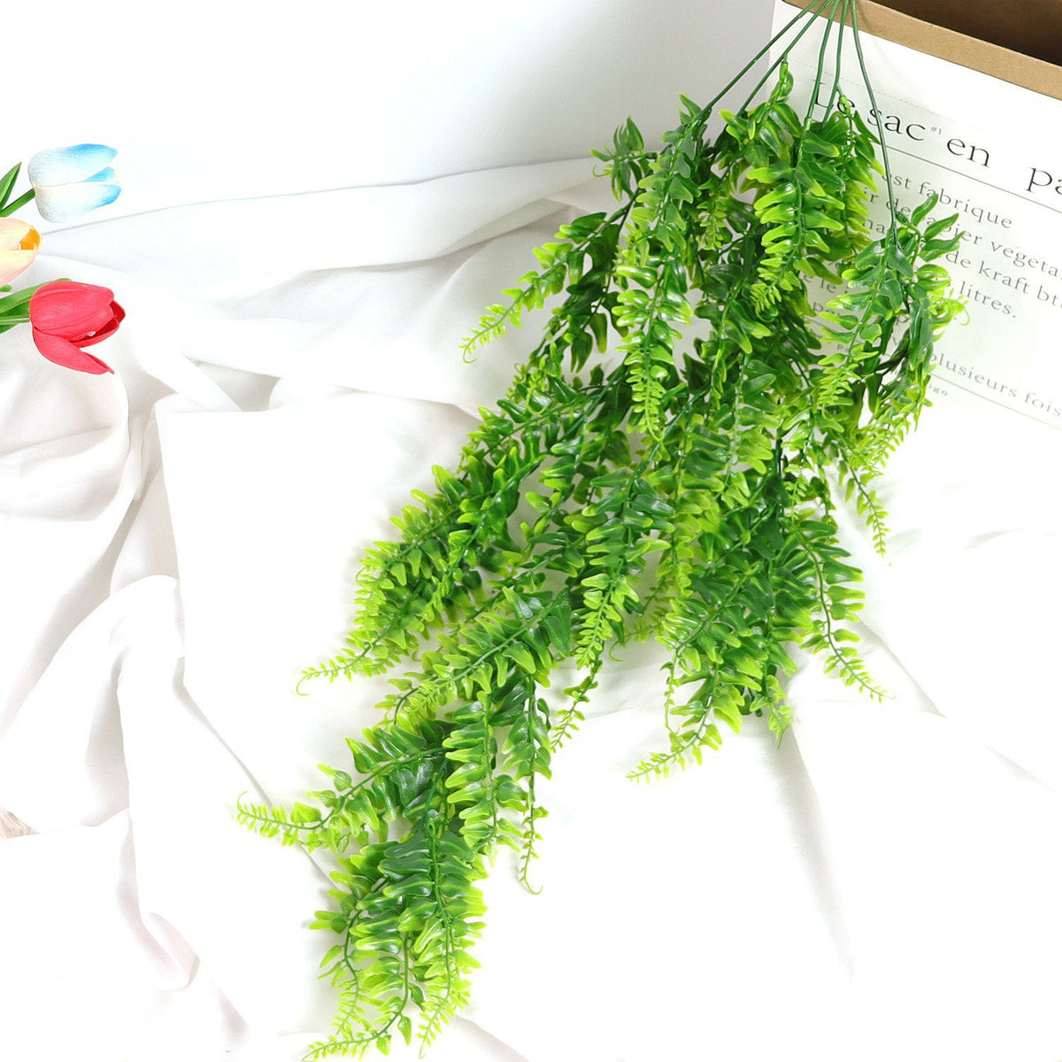 Faux Fern Rattan Wall Decor