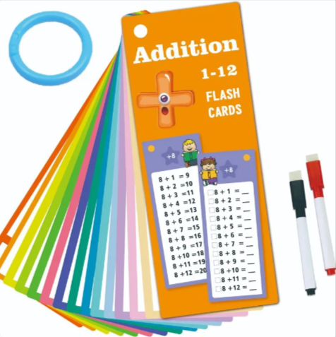 Erasable Math Practice Cards – 30-Count