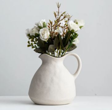 Classic White Ceramic Vase