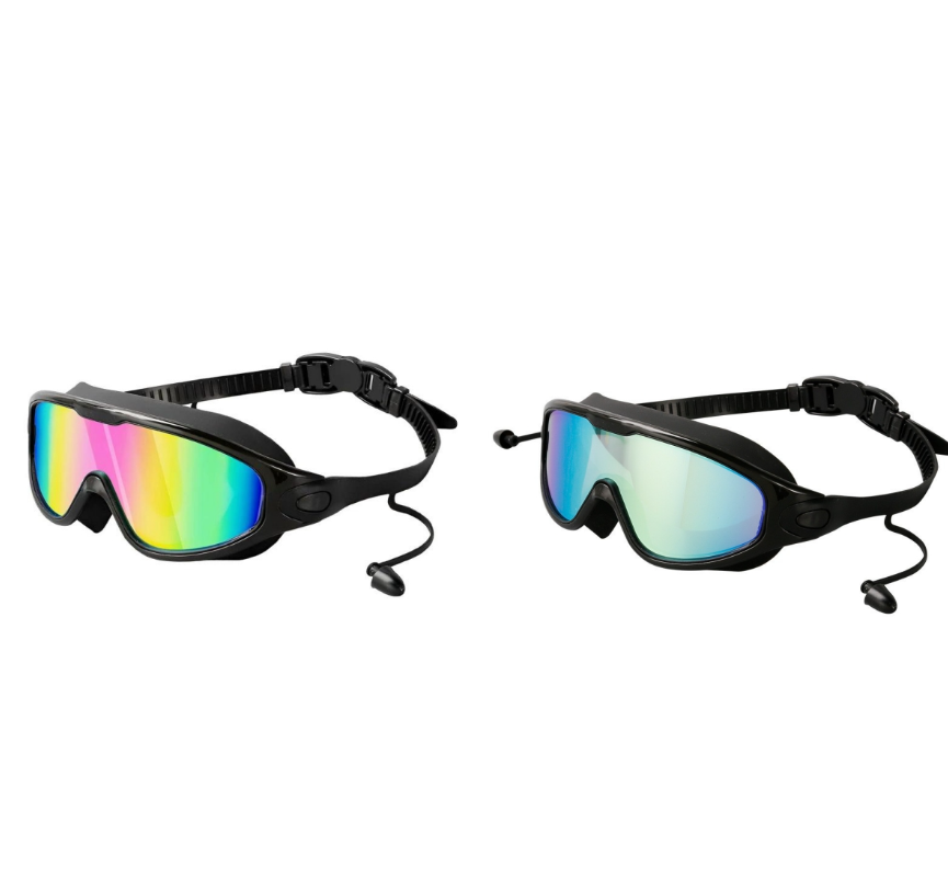 Large Frame Leakproof Swim Goggles