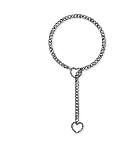 Heart Slide Stainless Necklace
