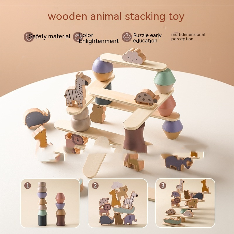 Montessori Creature Stack & Balance Game