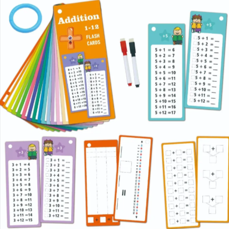 Erasable Math Practice Cards – 30-Count