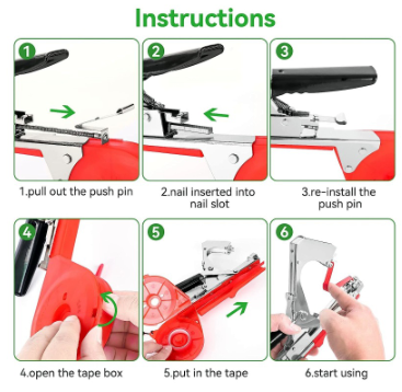 Garden Tie Tool Kit for Vines and Stems