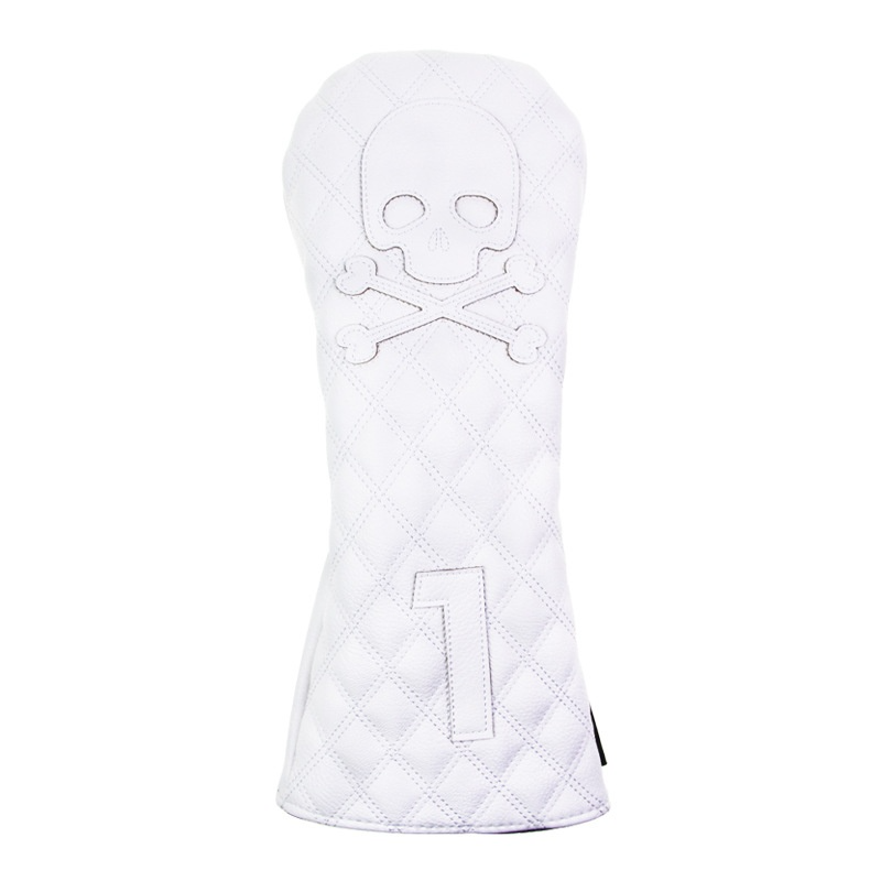Sleek Black PU Golf Headcovers