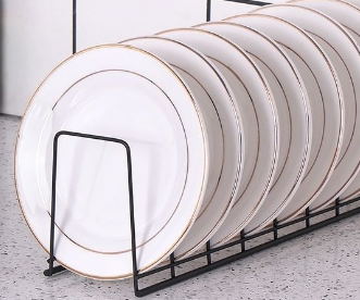 Sleek Stainless Dish Organizer