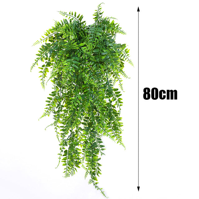 Faux Fern Rattan Wall Decor