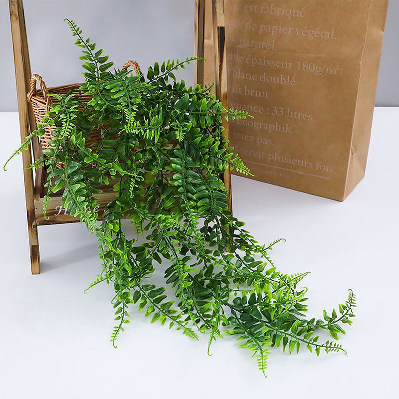 Faux Fern Rattan Wall Decor